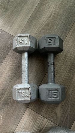 15 lb Hex Dumbbells Pair