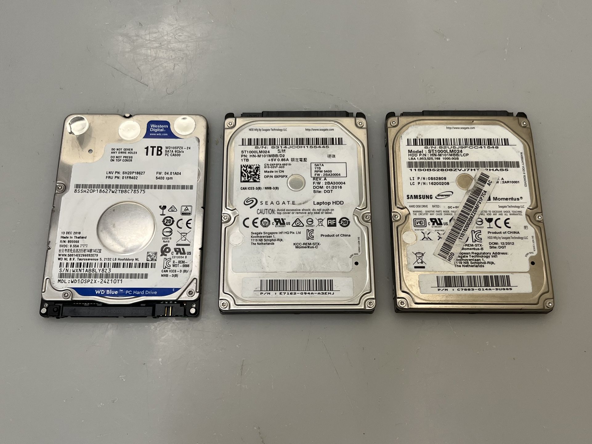 $25 - Various 1TB Hard Drives HDD