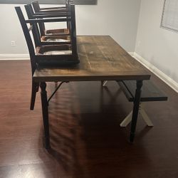 Table Chairs And Bench 