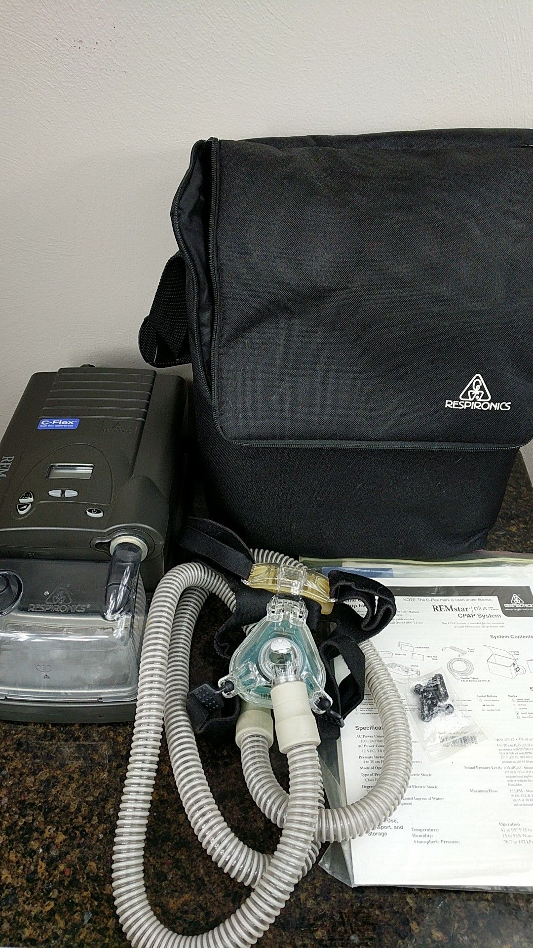 Respironics remstar plus with c-flex and heated humidifier CPAP Apnea