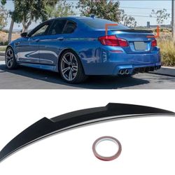 Glossy Black Duckbill Spoiler For BMW 5Series F10 F18 11-17 M5 Rear Trunk Lip