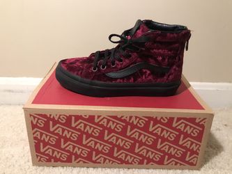 Kids velvet vans size 13