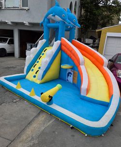 Dolphin 5-in-1 Inflatable Water Slide