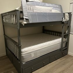 Full Size Bunk Bed With Storage