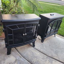 Two Electric Fireplaces In Excellent Condition!