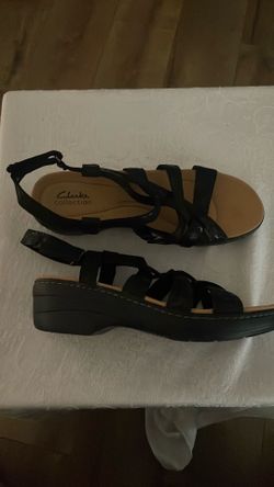 Clark’s Black Strap Sandals 9.5