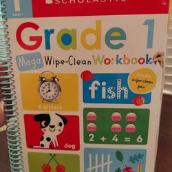 Scholastic Grade 1 Mega Wipe Clean Workbook