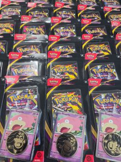 Pokémon TCG Mega Evolution Pitch Black Blister Pack Slowpoke Promo Lot of 30