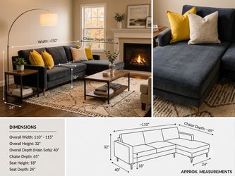 Sectional Sofa – $250