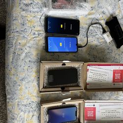 2 iPhone 3 Samsung and 2 AirPods 