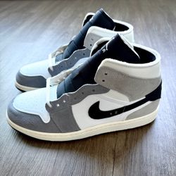 Air Jordan 1 Mid SE Craft Cement Grey Men’s 12 DZ4136-002 NEW