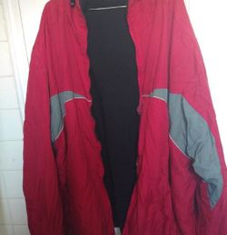 Atlethic Work Red And Gray Jacket XL For Men Rain And Cold Jacket