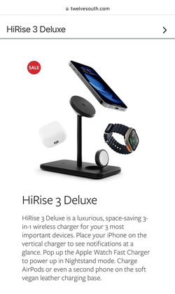 HiRise 3 Deluxe Charging Stand - Pickup Only