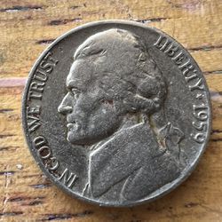 1959 Nickel D Mint Rare 