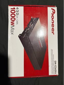 Pioneer GM-E360X4 4 Channel 1000watt car audio amp