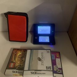 Nintendo 3DS With Charger And Games  