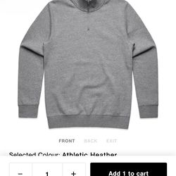 AS Colour Stencil Half Zip Crew