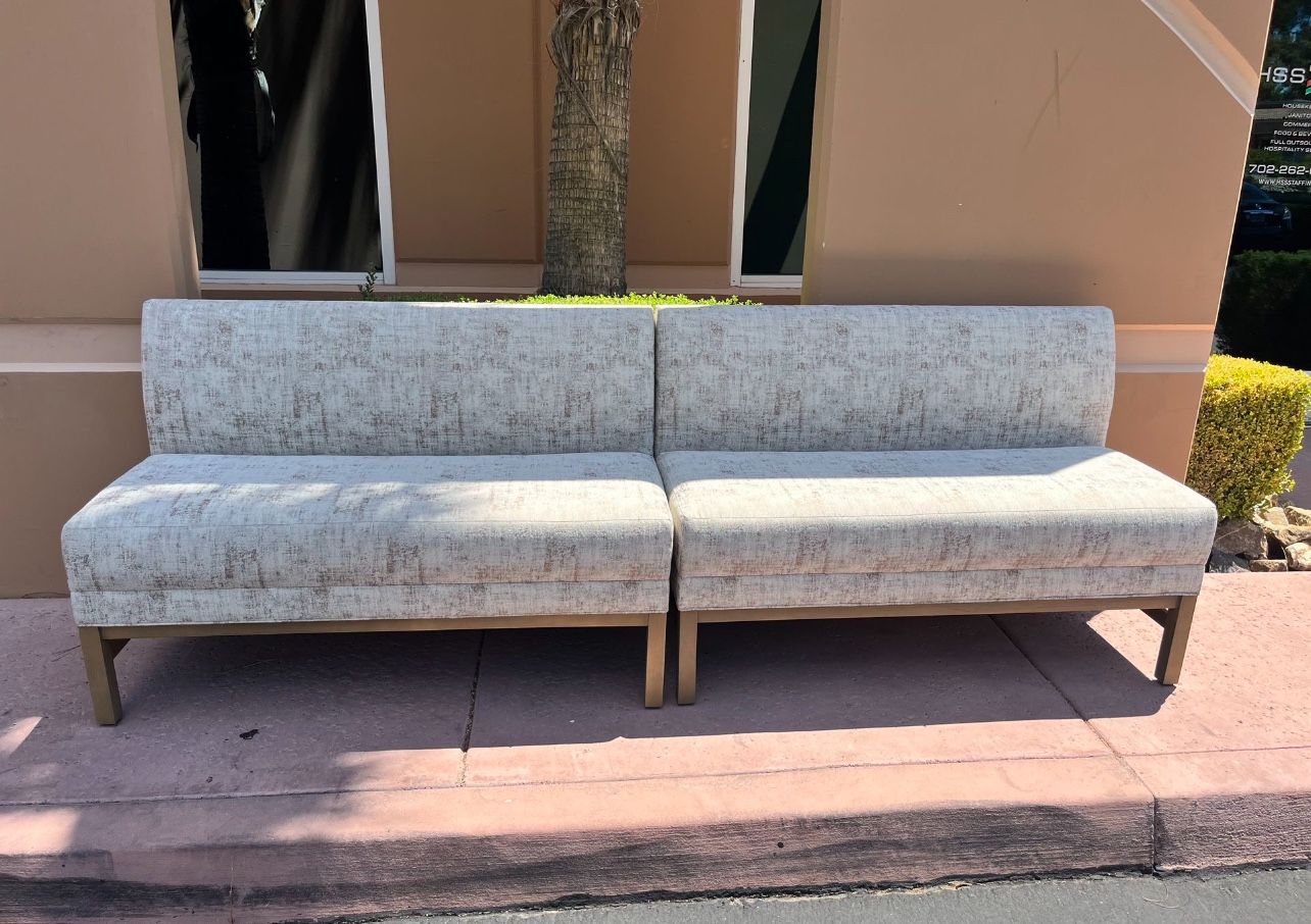 Pottery Barn Nielson Upholstered Modular Banquette Sofa/ Bench "50x25x19.5" $700. OBO