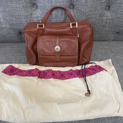Tory Burch Pebbled Leather Purse With Dust Bag