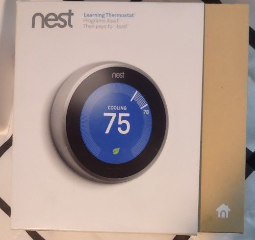 Nest Learning Thermostat 3rd Generation-Stainless Steel