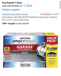 Rust-Oleum Two Car Garage Dark Gray