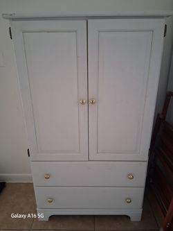 Tall White Single-Door Storage Cabinet