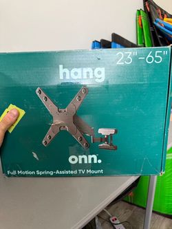onn. Full-Motion Spring Arm TV Mount for 23"-65"TVs