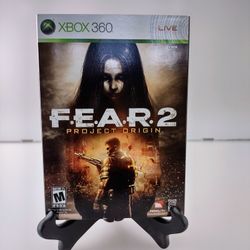 F.E.A.R 2: Project Origin For Xbox 360 with SlipCover - Brand New Factory Sealed 