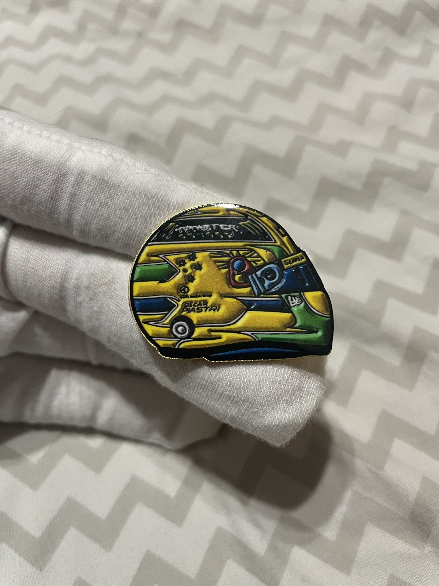 Oscar Piastri Monaco GP 2024 enamel pin brooch f1 formula1 custom