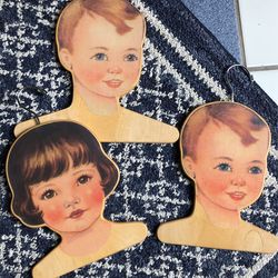 Vintage Child’s Hangers Set Of 3