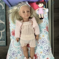 American Girl Doll And Bed