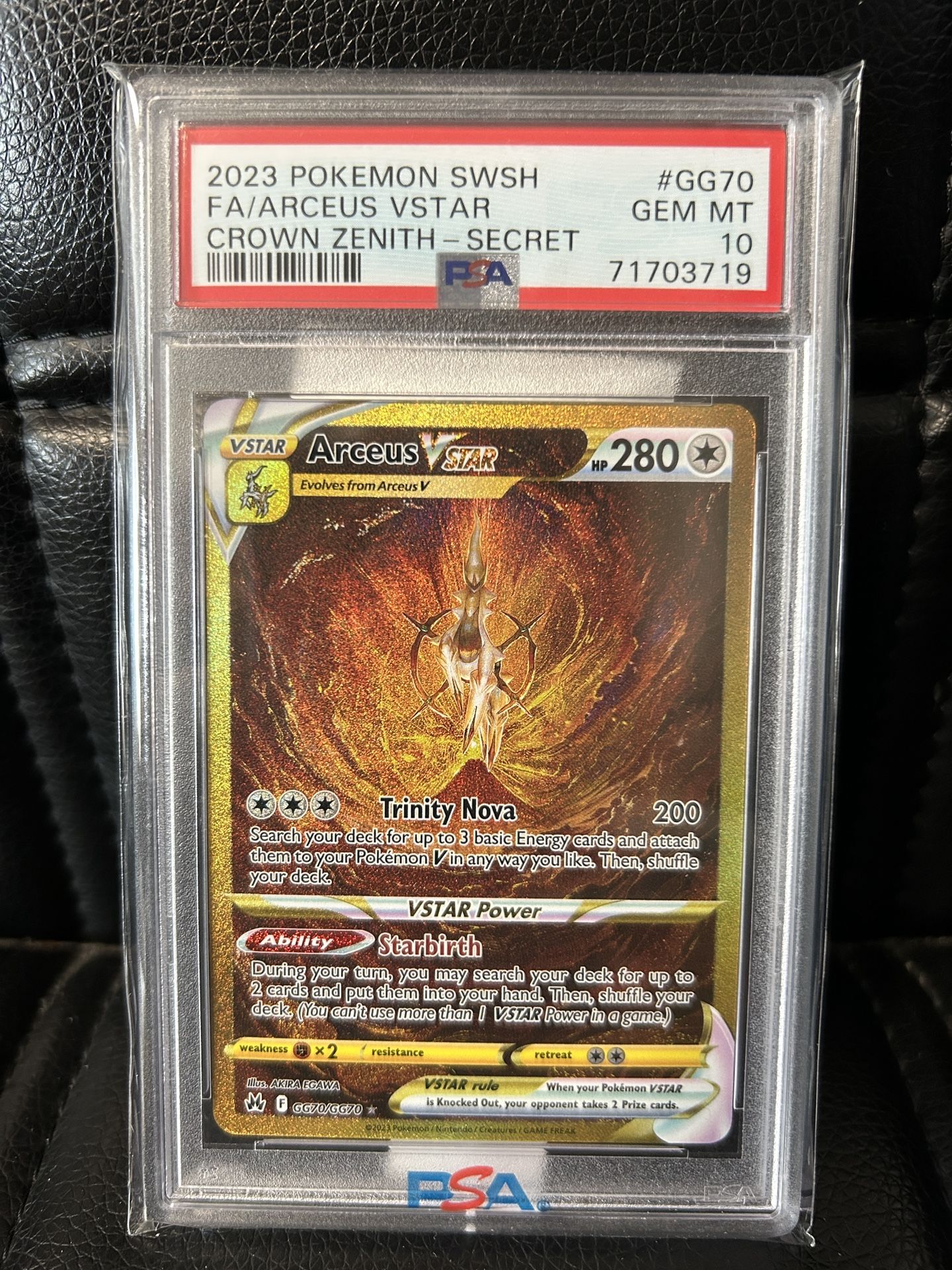 Secret Gold Arceus Vstar Pokemon Card