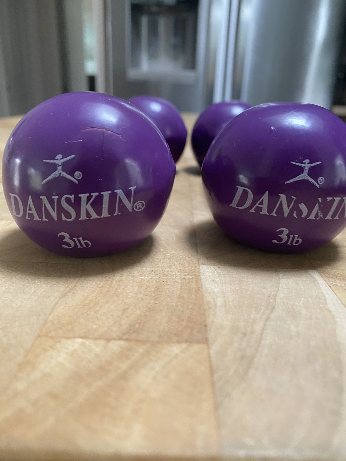 Danskin 3 Lbs Dumbbells Set