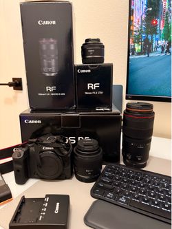 Canon EOS R5 Body + RF Lenses (100mm f2.8 L Macro, 35mm f1.8, 50mm f1.8) – Will Trade for Fuji X100VI / X100