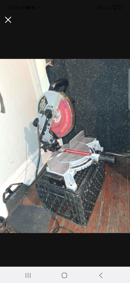 Delta 36-225 Power Miter Saw W/Add-on Blade Laser