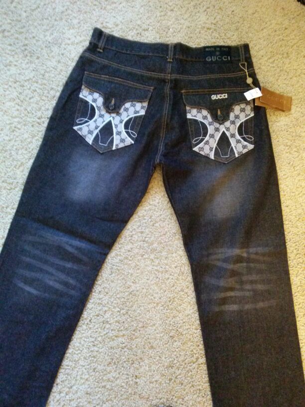 Black Gucci jeans