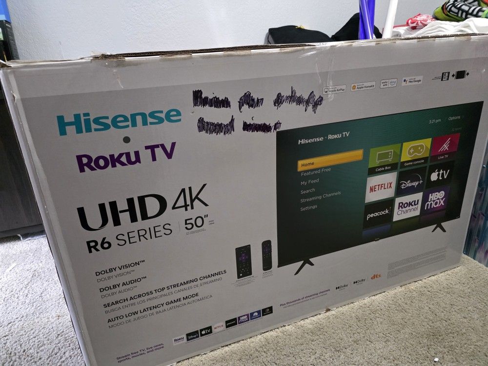 Hisense 50" + Roku TV