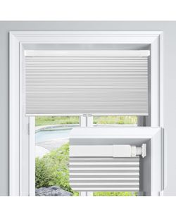 LazBlinds No Tools No Drill Cordless Cellular Shades, Blackout Light Blocking Honeycomb Shades for Home, Thermal Insulation Blinds for Windows, 23" W 