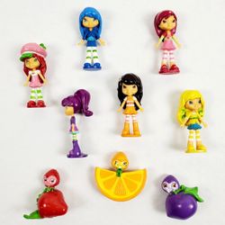 STRAWBERRY SHORTCAKE My Busy Books Mini Replacement 2" Doll Figure Figurines Lot