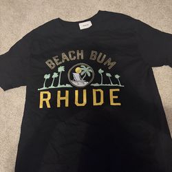 black rhude shirt size small