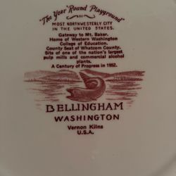 Vintage WWU Bellingham Souvenir Plate