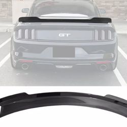 Fits 15-22 Ford Mustang Coupe MD Style Trunk Spoiler ABS - Gloss Black