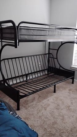 Acme Furniture - Twin Over Top Bunk Over Full/ Futon Bottom Bunk