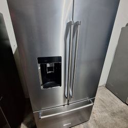 Kitchenaid French Door Wooden Shelves Counter Depth