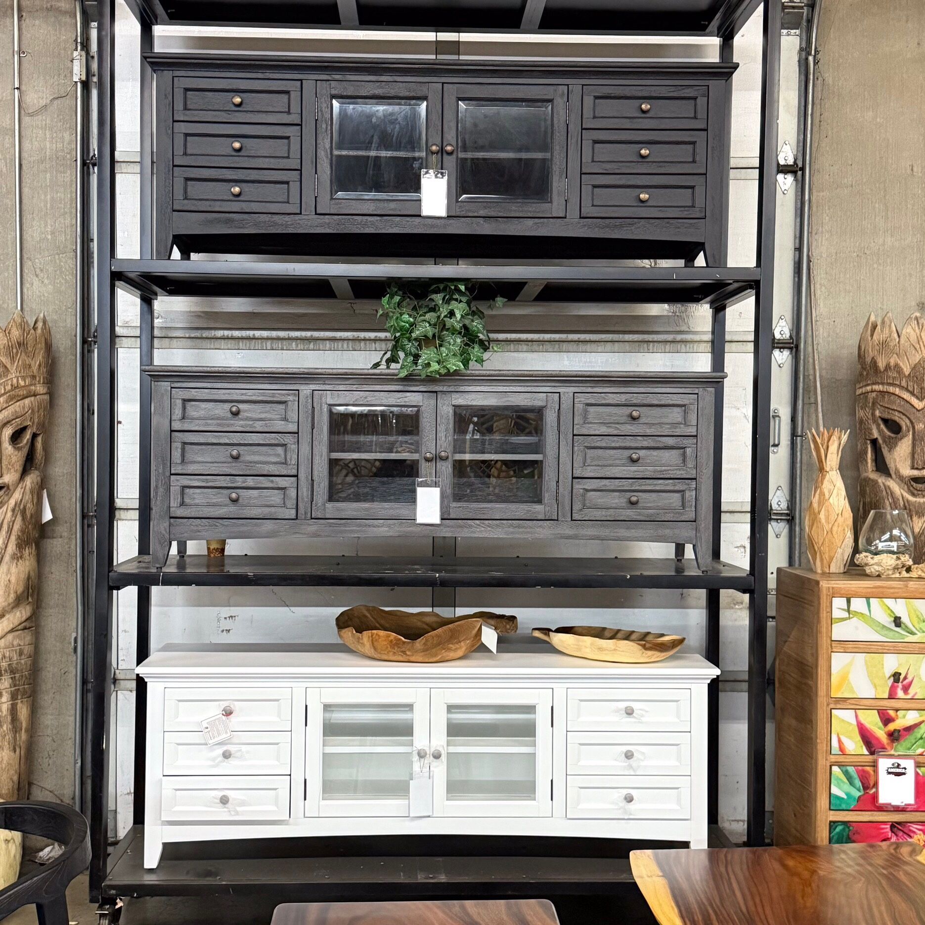 Solid Wood Tv Stand With Drawers ( Multiple Colors)- New Traditions