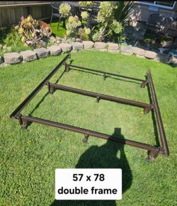 Double Sized Metal Bed Frame - $20