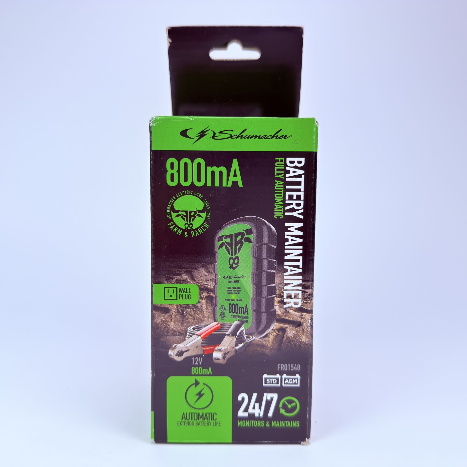 Schumacher Farm & Ranch 800mA 0.8A 12V Fully Automatic Battery Maintainer