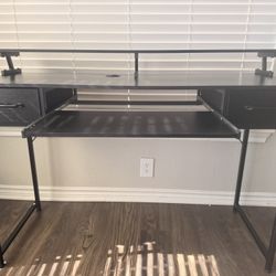 🖥️ ODK 63” Computer Desk w/ Drawers, Monitor Shelf & Keyboard Tray 