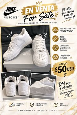 Nike Air Force 1 '07 "Triple White"