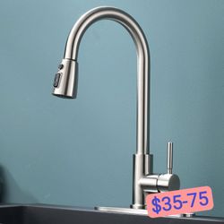 Lead-free Modern Commercial Single Hole Pull Down Kitchen Sink Faucet (Part number: QYT263L-D)